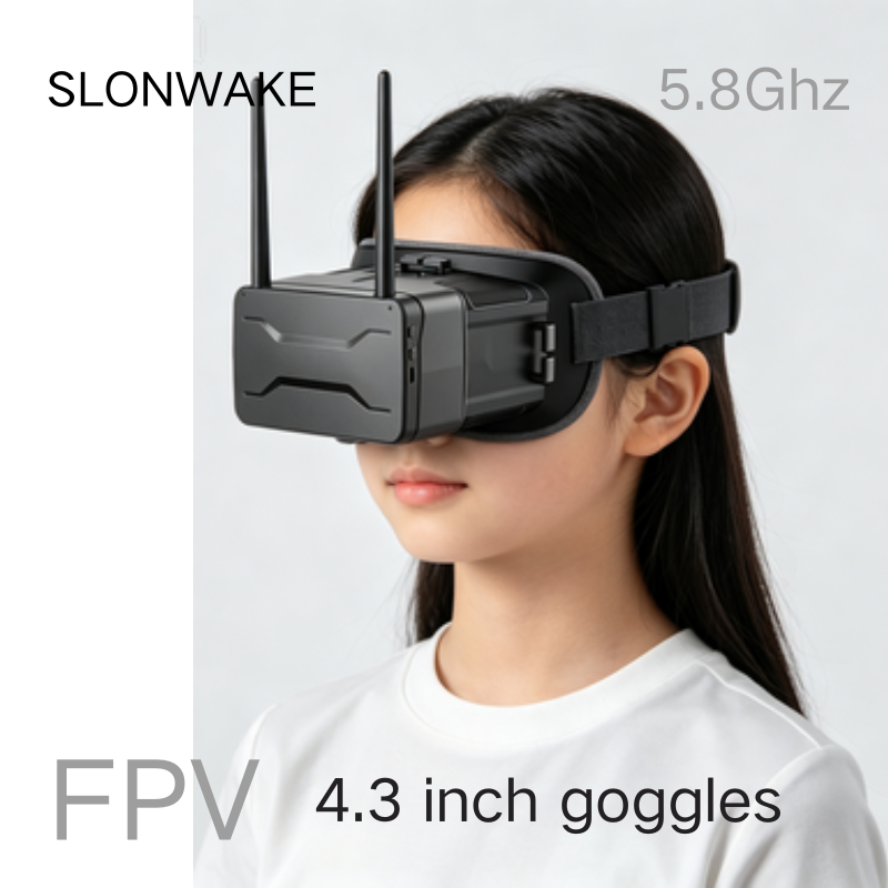 5.8GHz FPV 고글, 4.3인치, 480x272  - Drone Racing Goggles 리뷰 및 가격