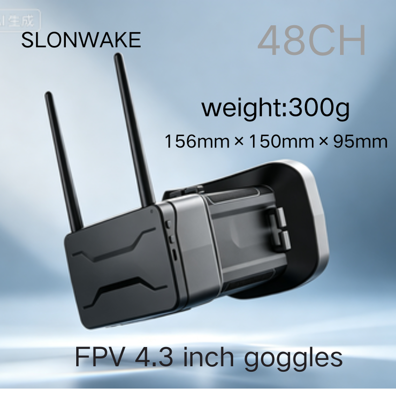 5.8GHz FPV 고글, 4.3인치, 480x272  - Drone Racing Goggles 리뷰 및 가격